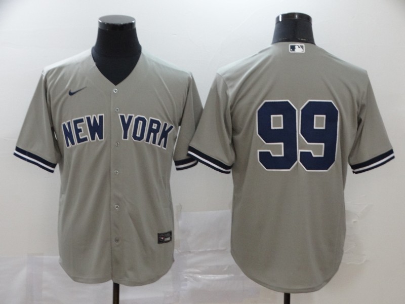 Nike MLB New York Yankees #99 Grey Game Jersey