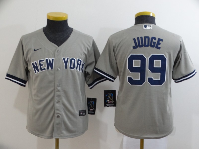 Nike MLB New York Yankees #99 Judge Grey Kids Jersey
