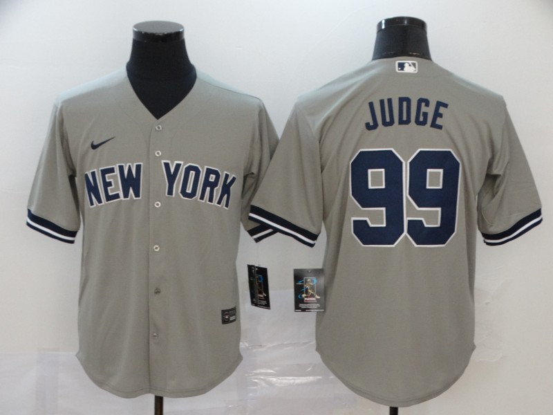 Nike MLB New York Yankees #99 Judge Grey Game Jersey