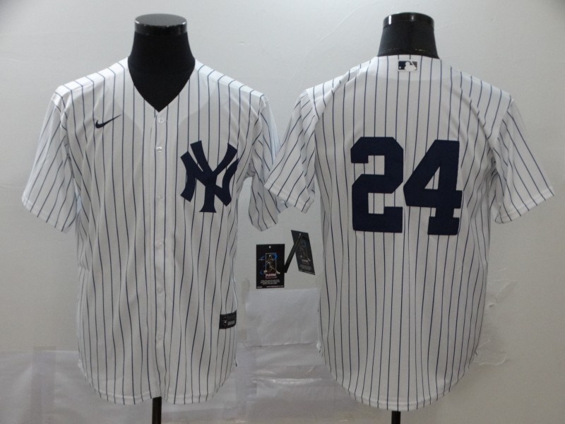 Nike MLB New York Yankees #24 White Game Jersey