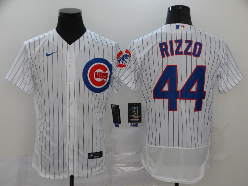 Nike MLB Chicago Cubs #44 Rizzo White Elite Jersey