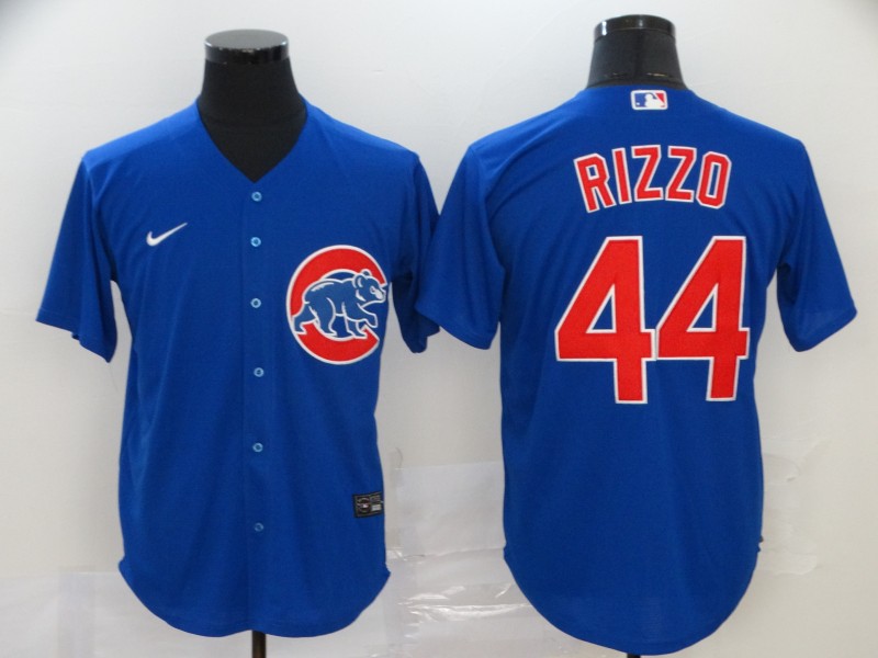 Nike MLB Chicago Cubs #44 Rizzo Blue Elite Jersey