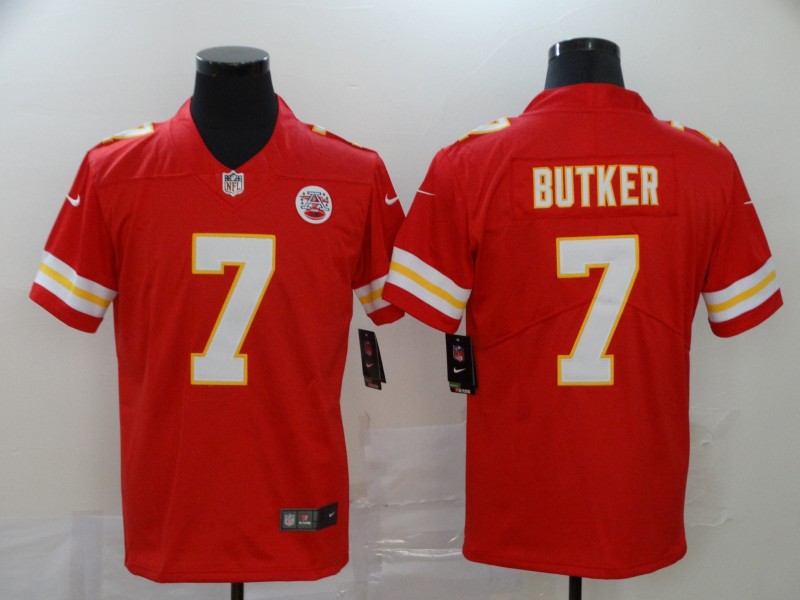 NFL Kansas City Chiefs #7 Butker Vapor Limited Red Jersey