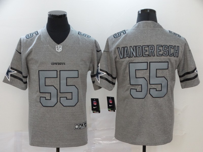 Nike NFL Dallas Cowboys #55 Vander Esch Grey Jersey