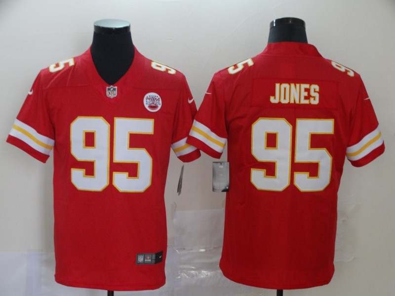 Nike NFL Kansas City Chiefs #95 Jones Vapor Limited Jersey