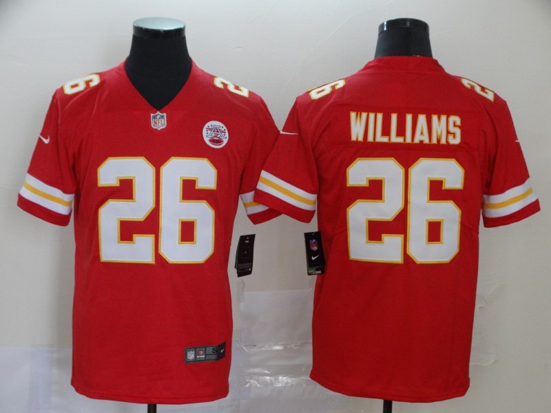 Nike Kansas City Chiefs #26 Williams Red Vapor Limited Jersey