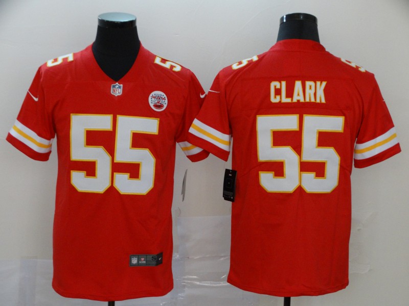 Nike Kansas City Chiefs #55 Clark Red Vapor Limited Jersey