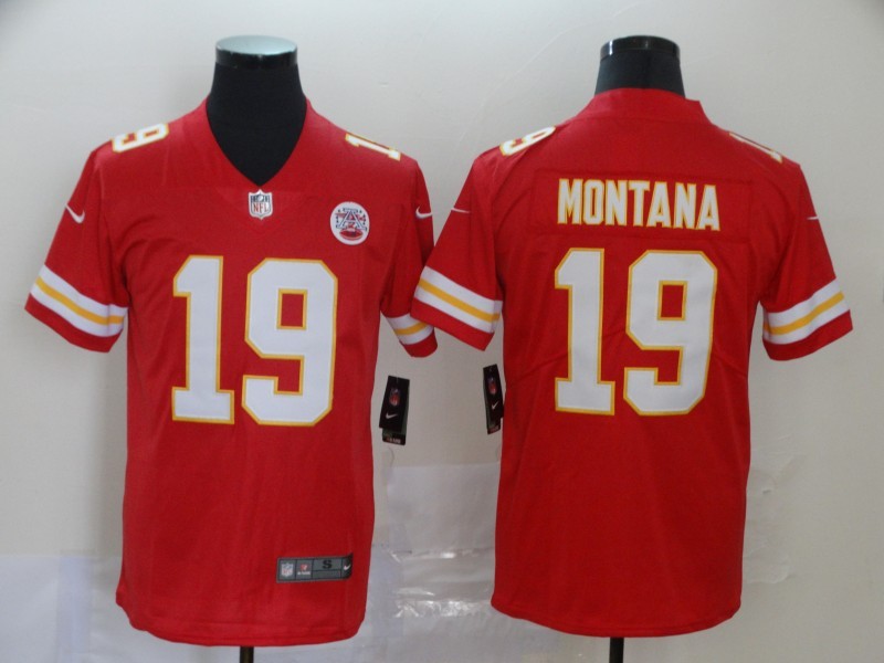 Nike NFL Kansas City Chiefs #19 Montana Red Vapor Limited Jersey