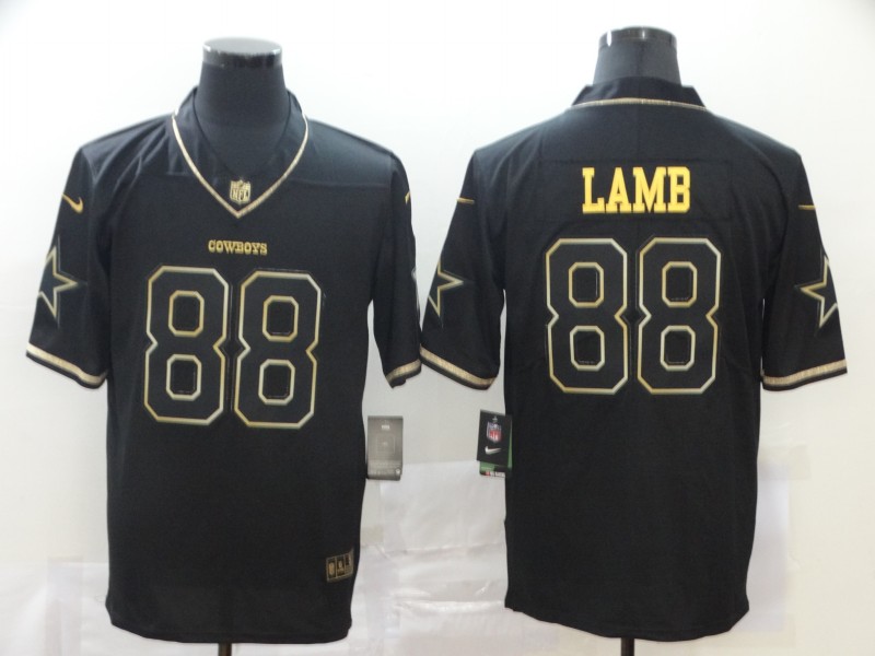 NFL Dallas Cowboys #88 Lamb Black Gold Limited Jersey