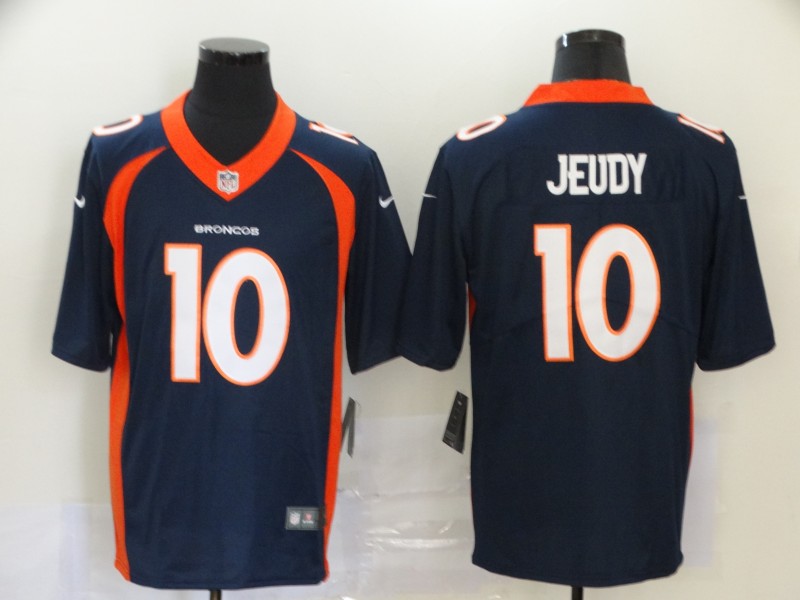 NFL Denver Broncos #10 Jeudy Blue Vapor Limited Jersey