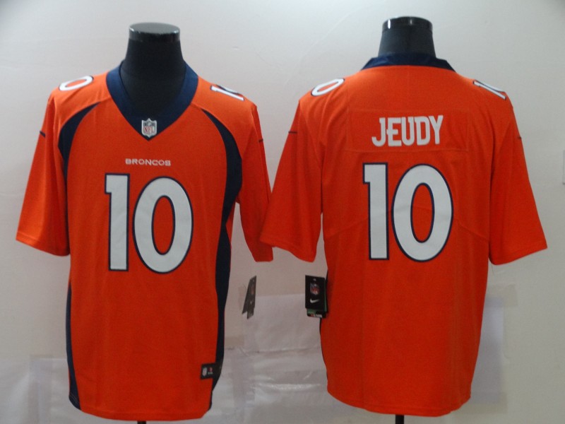 NFL Denver Broncos #10 Jeudy Orange Vapor Limited Jersey