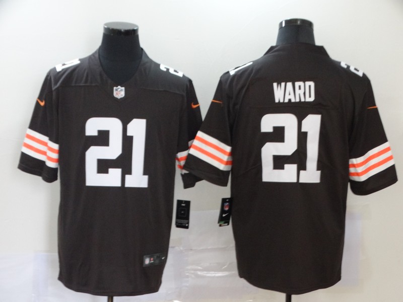 NFL Cleveland Rrowns #21 Ward Brown Vapor Limited Jersey