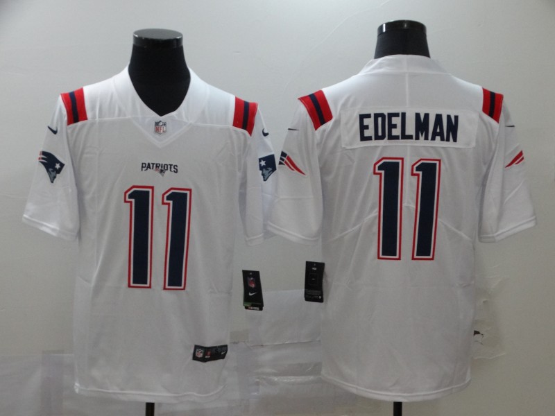 NFL New England Patriots #11 Edelman White New Limited Limited Jersey
