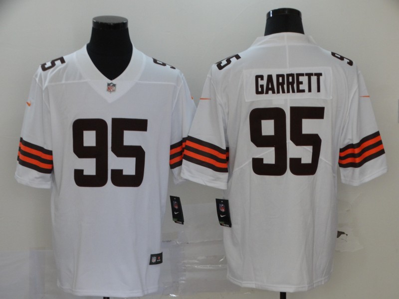 NFL Cleveland Rrowns #95 Garrett White Vapor Limited Jersey