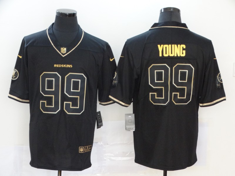 NFL Washington Redskins #99 Young Black Gold Limited Jersey