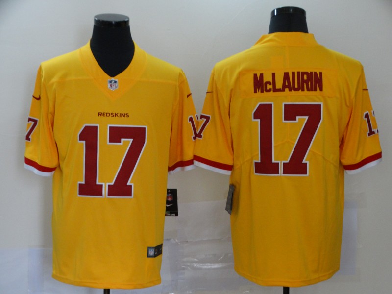 NFL Washington Redskins #17 McLaurin Orange Vapor Limited Jersey