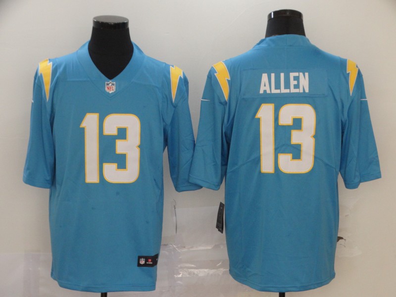 NFL San Diego Chargers #13 Allen Vapor Limited L.Blue Jersey