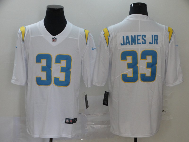 NFL San Diego Chargers #33 James JR White Vapor Limited Jersey