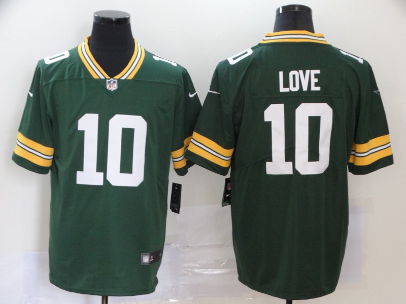 NFL Green Bay Packers #10 Love Green Vapor Limited Jersey