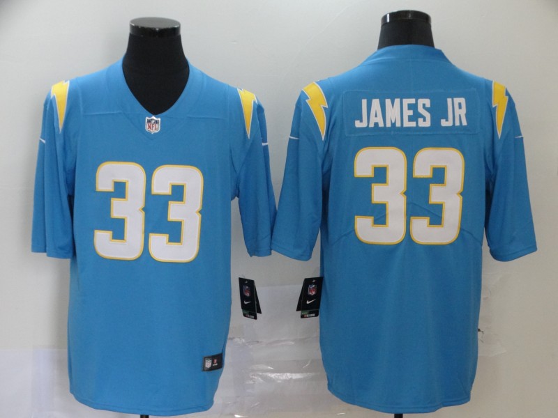 NFL San Diego Chargers #33 James JR L.Blue Vapor Limited Jersey