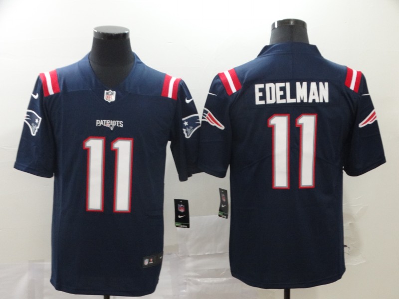 NFL New England Patriots #11 Edelman Blue Vapor Limited Limited Jersey