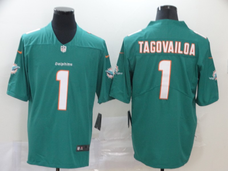 NFL Miami Dolphins #1 Tagovailoa Green  Vapor Limited Jersey