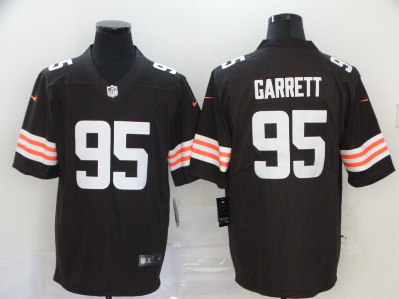 NFL Cleveland Rrowns #95 Garrett Brown Vapor Limited Jersey