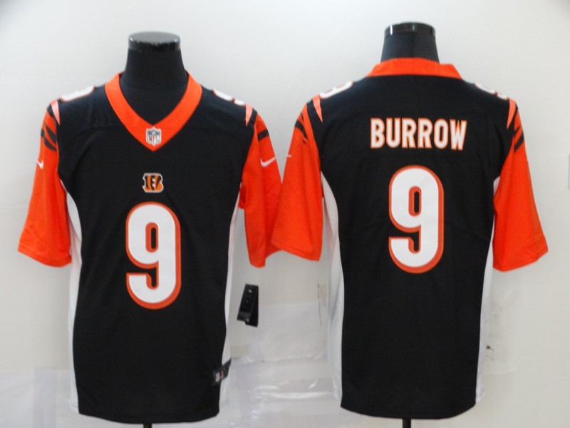 NFL Cincinnati Bengals #9 Burrow Black Vapor Limited Jersey