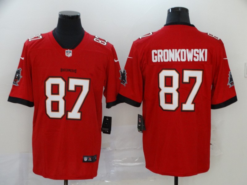 NFL Tampa Bay Buccaneers #87 Gronkowski New Red Limited Jersey