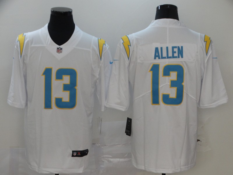 NFL San Diego Chargers #13 Allen Vapor Limited White Jersey
