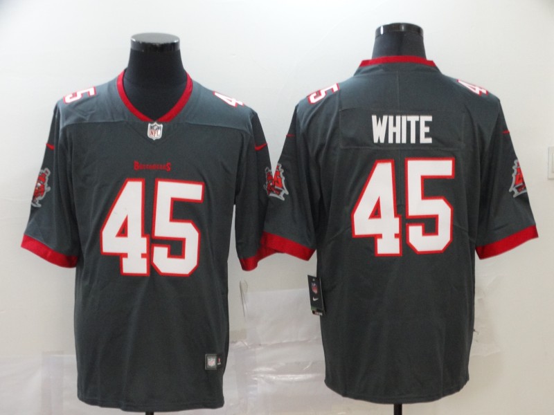 NFL Tampa Bay Buccaneers #45 White Grey Limited Jersey