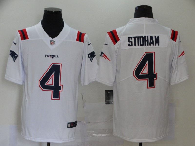 NFL New England Patriots #4 Stidham New White Limited Jersey
