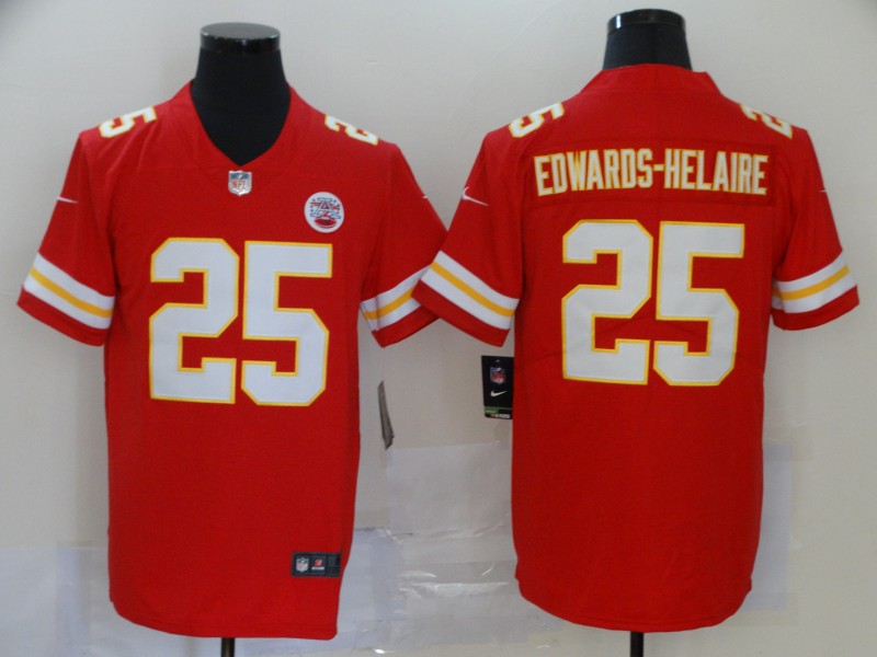 NFL Kansas City Chiefs #25 Edwards-Helaire Red Vapor Limited Jersey