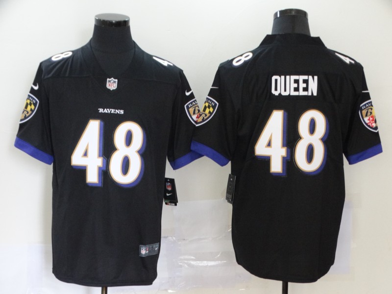 NFL Baltimore Ravens #48 Queen Black Vapor Limited Jersey
