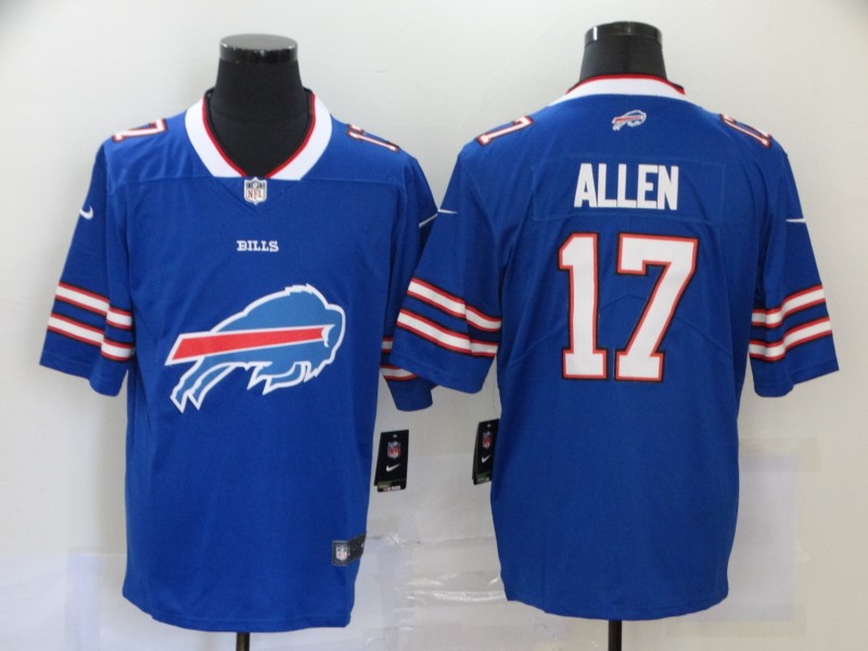 NFL Buffalo Bills #17 Allen Blue Fashipn Logo Limited Jersey