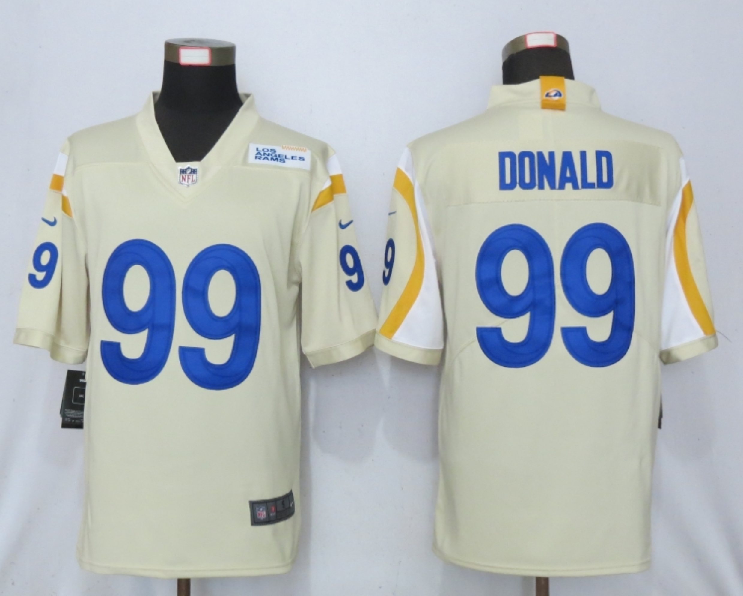 New Nike Los Angeles Rams #99 Donald Vapor Limited Jersey  