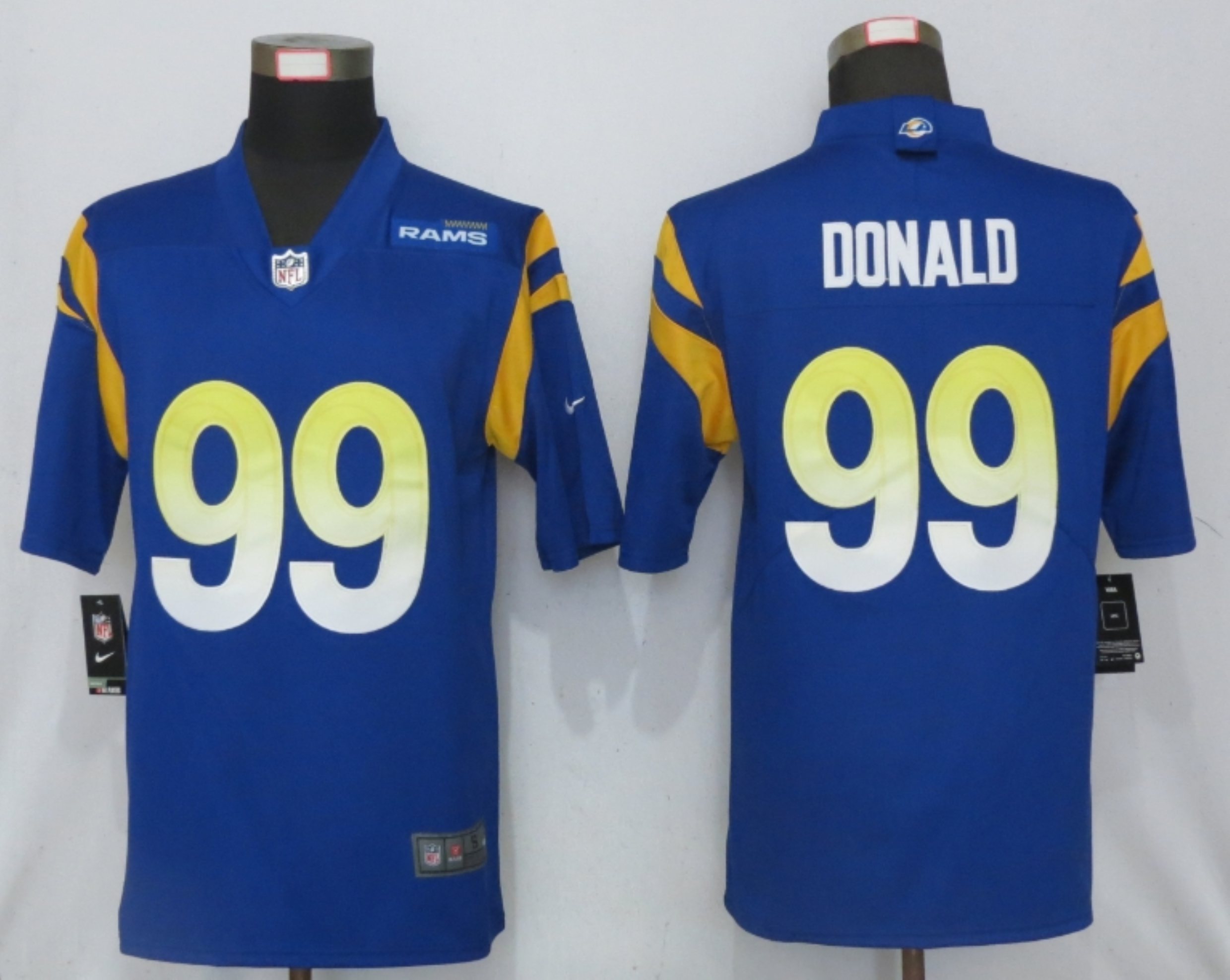 New Nike Los Angeles Rams #99 Donald Royal Vapor Limited Jersey  