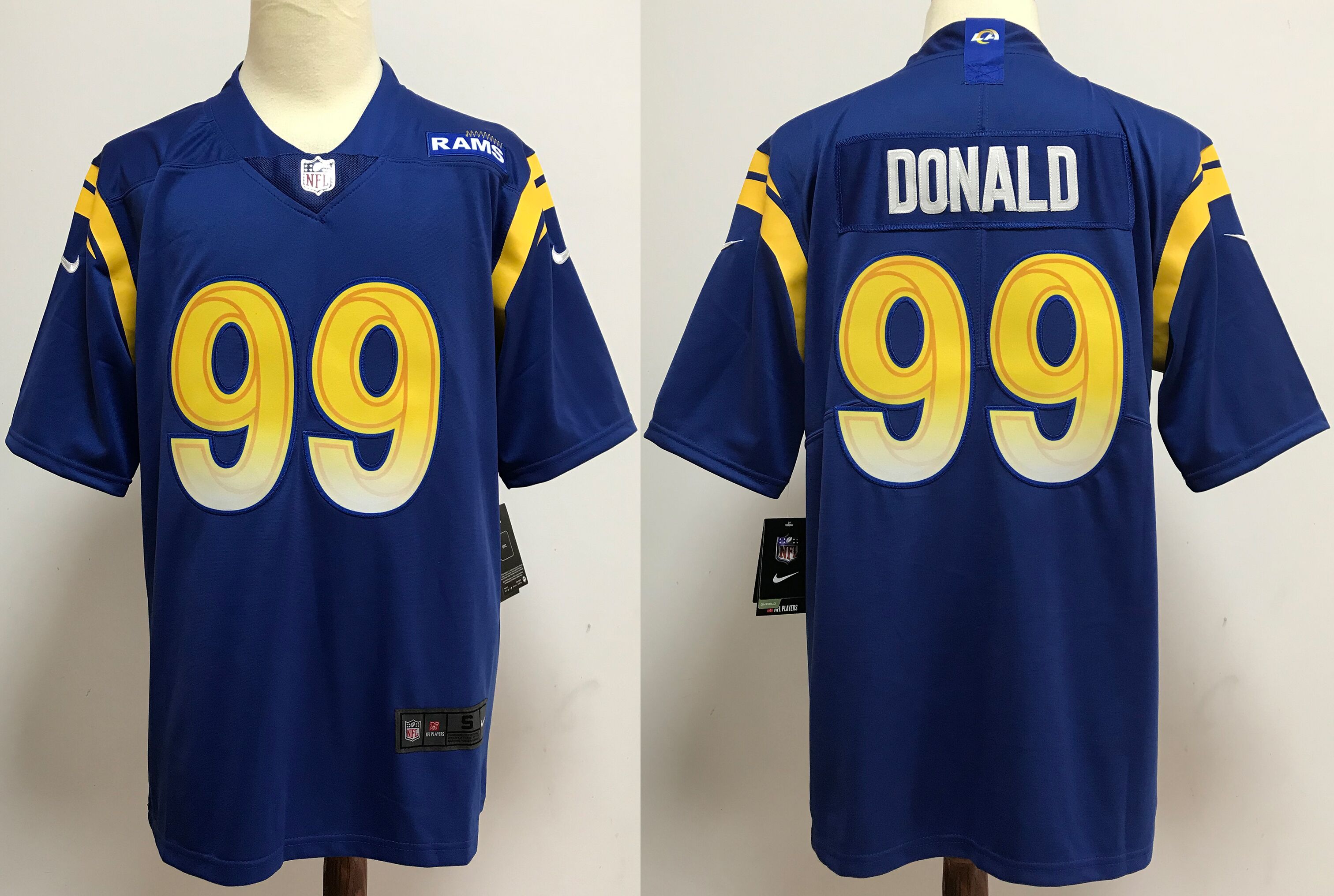 NFL Los Angeles Rams #99 Donald Blue Vapor Limited Jersey