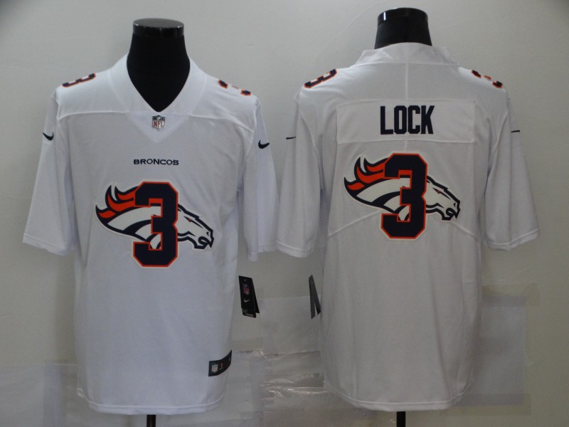 NFL Denver Broncos #3 Lock White Shadow Limited Jersey