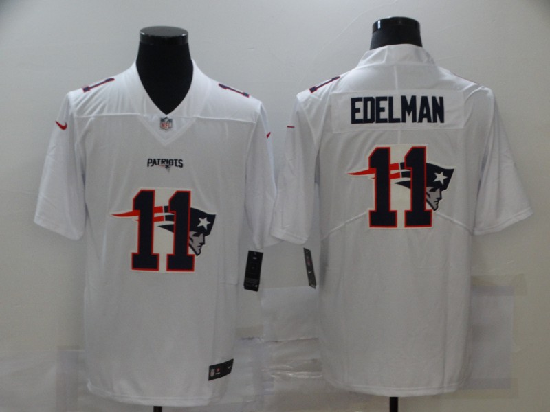 NFL New England Patriots #11 Edelman White Shadow Limited Jersey