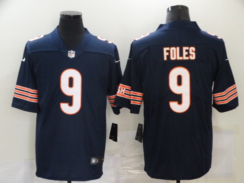 NFL Chicago Bears #9 Foles Blue Vapor Limited Jersey