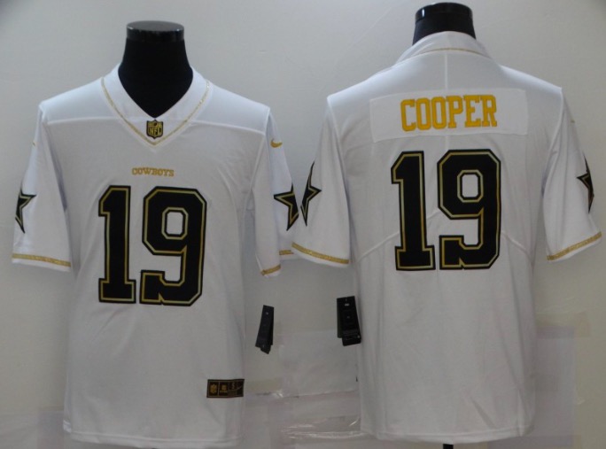 NFL Dallas Cowboys #19 Cooper White Throwback New Limited Jersey