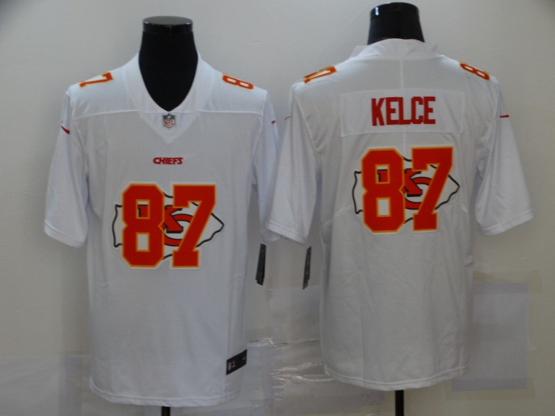 NFL Kansas City Chiefs #87 Kelce White Shadow Limited Jersey