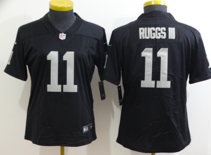 Womens NFL Oakland Raiders #11 Ruggs III Black Jersey