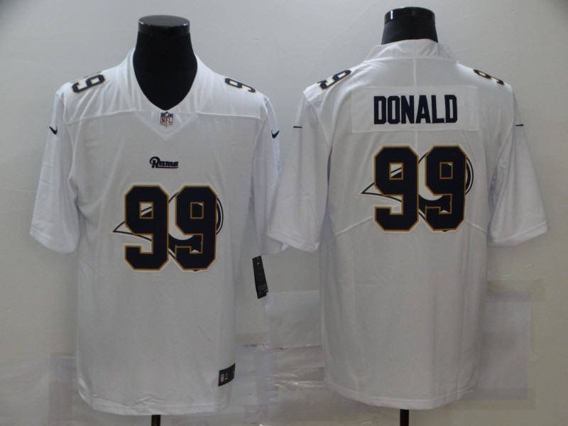 NFL Los Angeles Rams #99 Donald White Shadow Limited Jersey