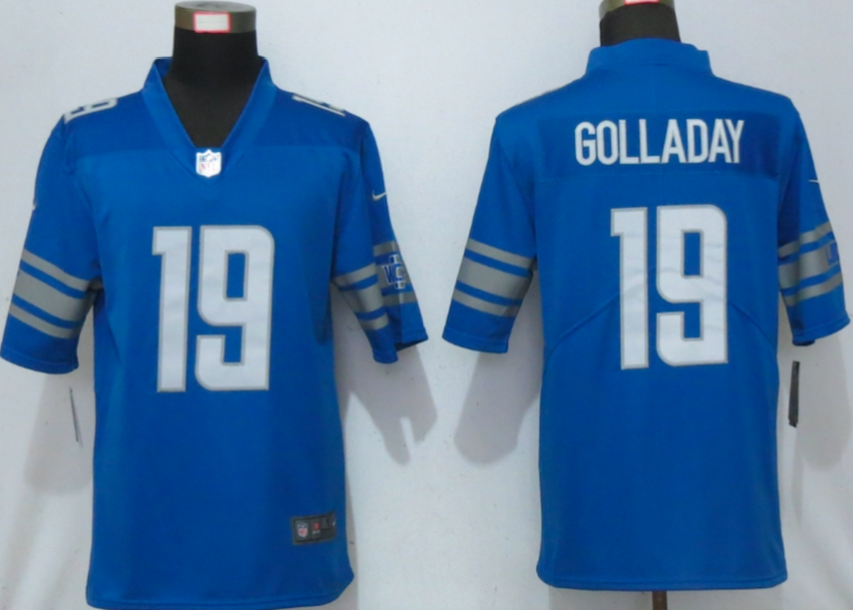 NFL Nike Detroit Lions #19 Golladay Blue Vapor Limited Jersey  
