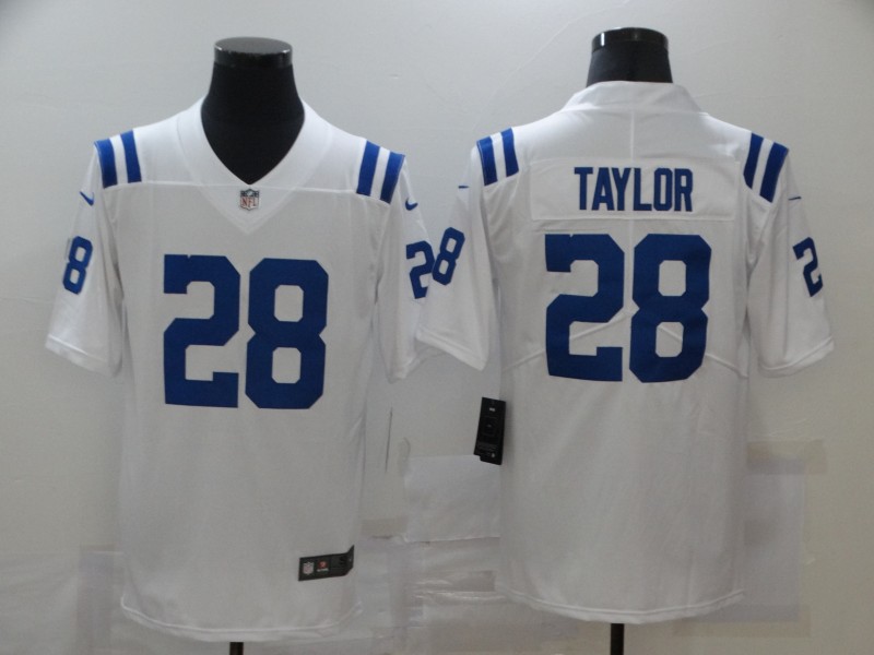 NFL Indianapolis Colts #28 Taylor White Vapor Limited Jersey