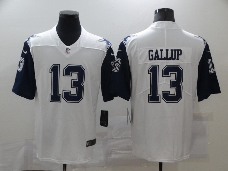 NFL Dallas Cowboys #13 Gallup White Color Rush Limited Jersey