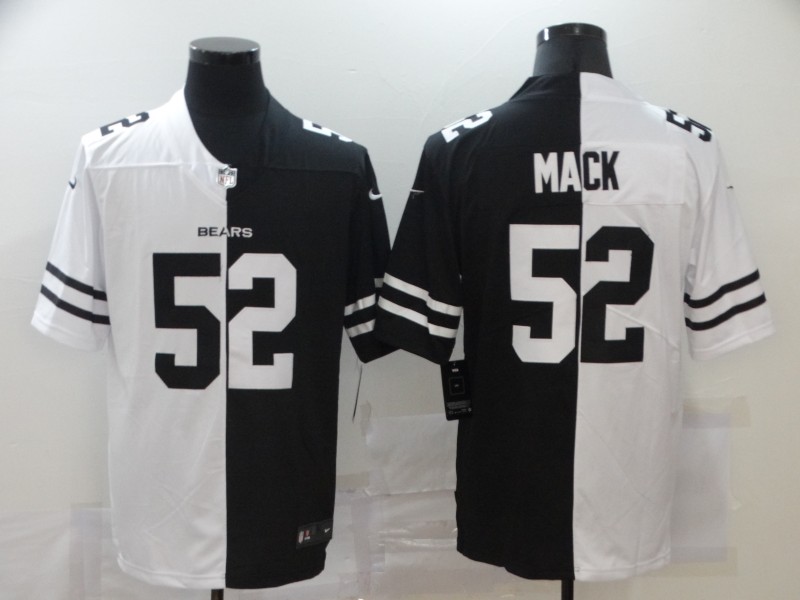 NFL Oakland Raiders #52 Mack Half Color Limited Jersey