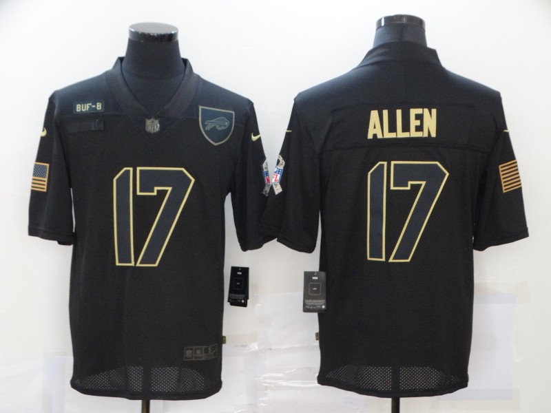 NFL Buffalo Bills #17 Allen Black Salute to Service Jersey